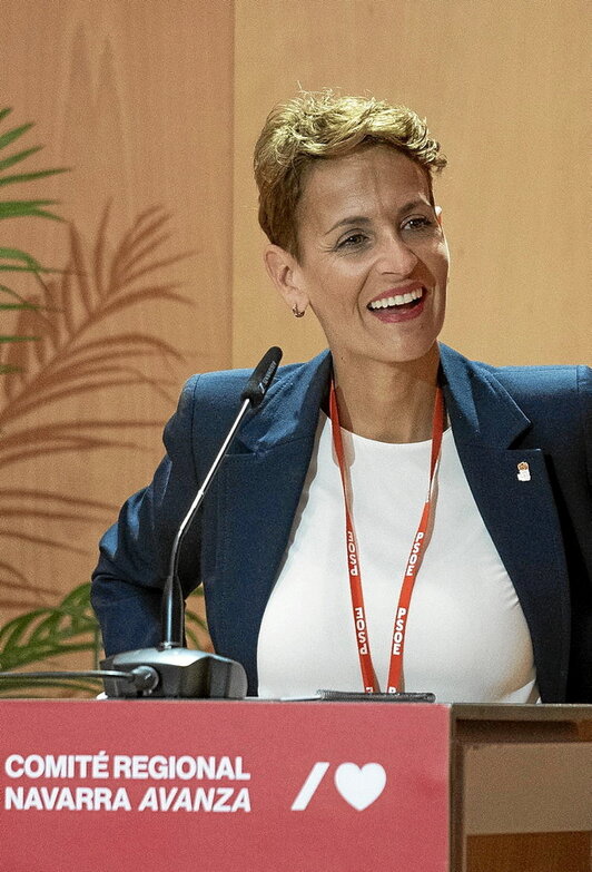 Chivite, en un Comité Regional del PSN.