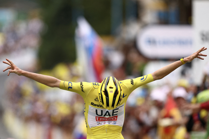 Pogacar, durante la última edición del Tour.