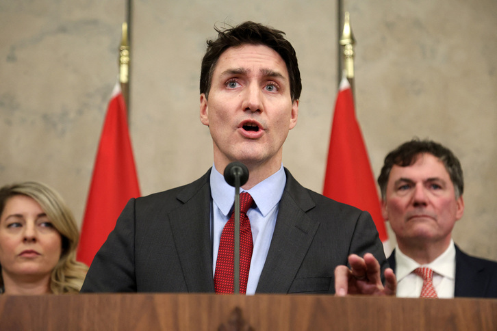 El primer ministro de Canadá, Justin Trudeau, ha prometido que su Gobierno también aplicará aranceles a EEUU.