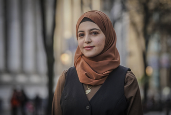 Muzoon Almellehan es refugiada siria y embajadora de buena voluntad de Unicef