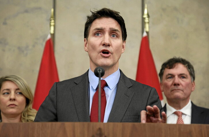 El primer ministro de Canadá, Justin Trudeau, prometió que su Gobierno también aplicará aranceles a EEUU.