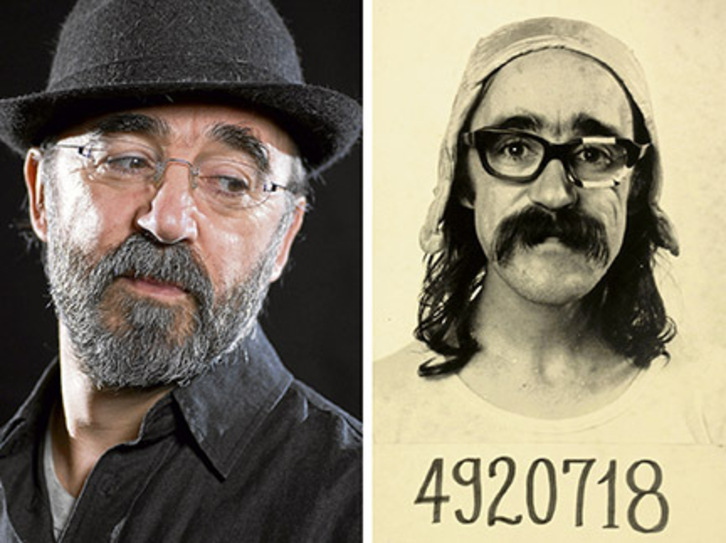 El recordado actor, en una imagen promocional; y en 1982, cuando interpretó al Ubú de Jarry para Karraka.