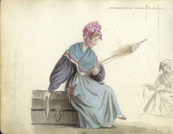 Retrato de hilandera. (Richard HORNBROOK/DIPUTACIÓN FORAL DE GIPUZKOA)