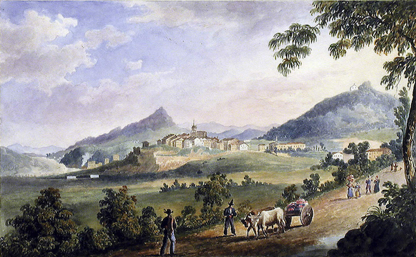 Hernani desde el camino de Astigarraga. (Thomas HORNBROOK/DIPUTACIÓN FORAL DE GIPUZKOA)