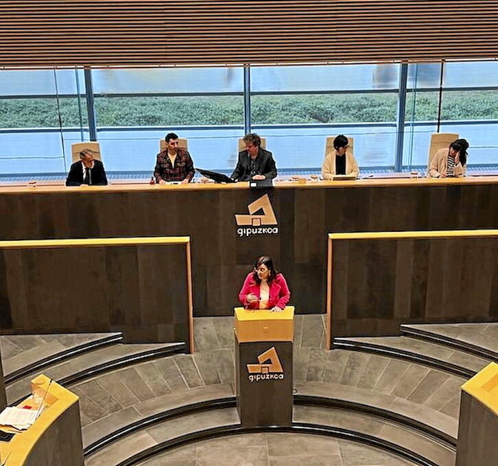 Goizane Álvarez, en su comparecencia de ayer.