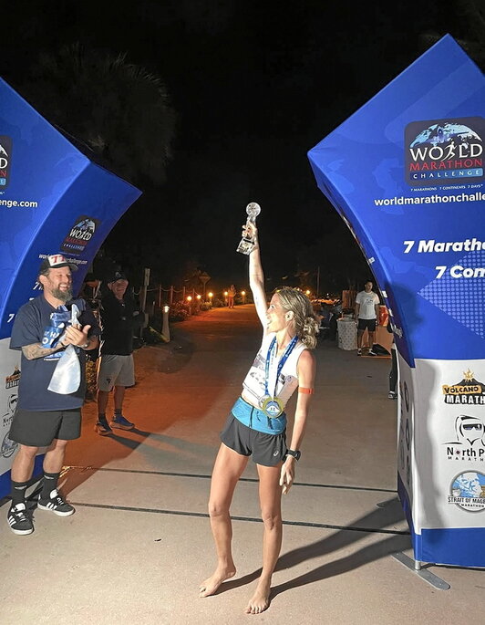 Verdeliss, tras ganar una de las pruebas de esta maratón de maratones.