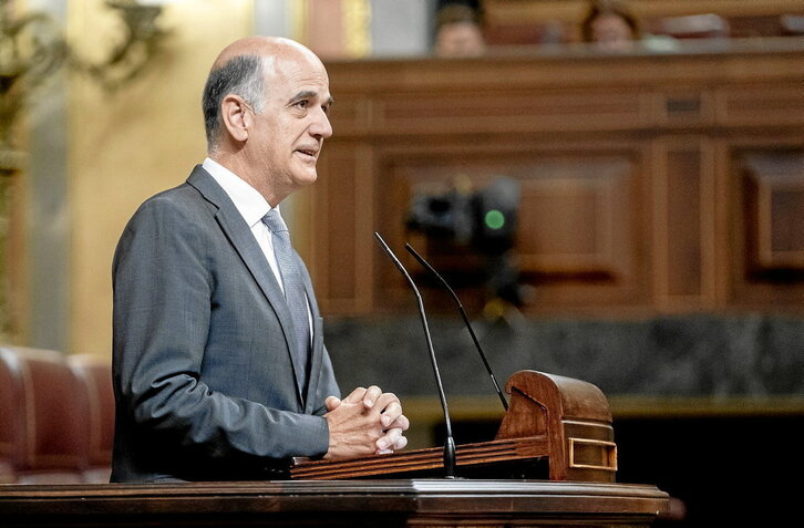 Imagen de archivo de Alberto Catalán en una intervención en el Congreso español.
