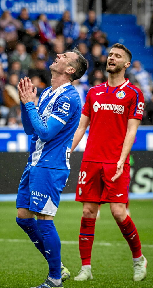 Kike García lamenta una oportunidad fallida.