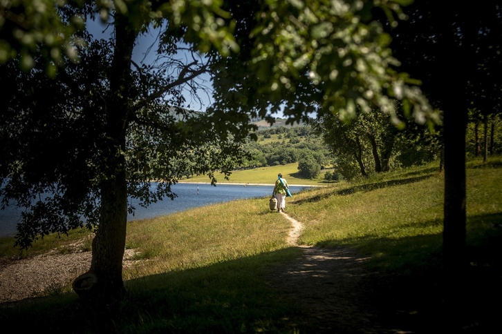 Garaioko parkea, artxiboko irudian.