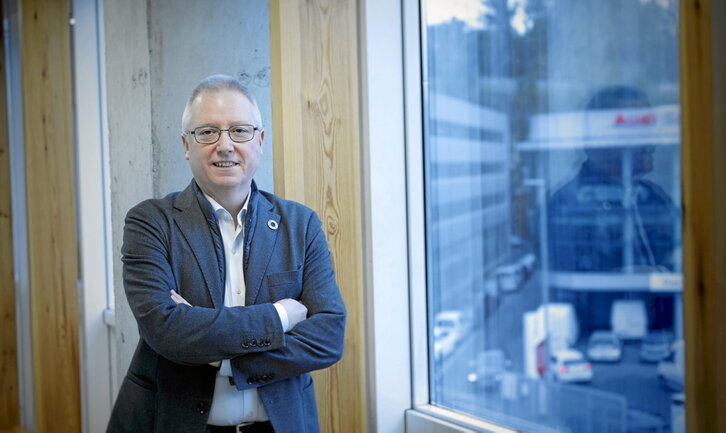 Jose Ignacio Asensio, NAIZ Irratiko estudioetan.