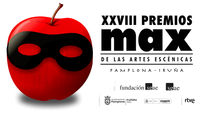 Cartel oficial de los Premios Max de Iruñea.