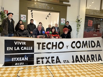 Imagen de la comparecencia de colectivos sociales que trabajan con personas en situación de calle.