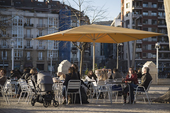 Bilboko terraza baten artxiboko irudia.