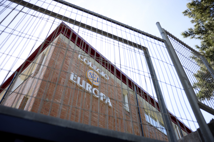 Colegio Europa de Getxo, donde estudian las niñas cuyas familias denunciaron al docente.