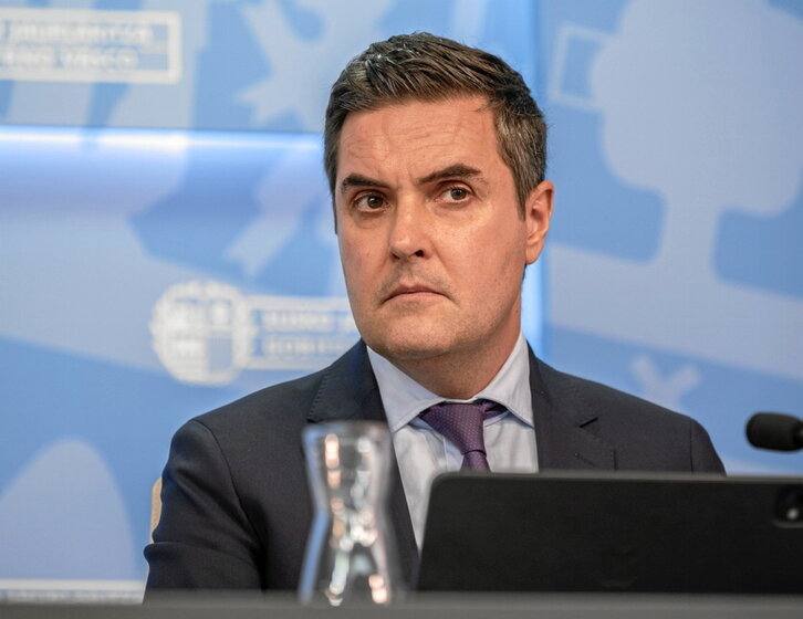 El consejero de Industria, Transición Energética y Sostenibilidad, Mikel Jauregi.