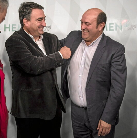 Esteban y Ortuzar en una imagen de archivo.