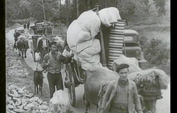 1937an estreinatu zen «Guernika» filmeko fotograma bat.