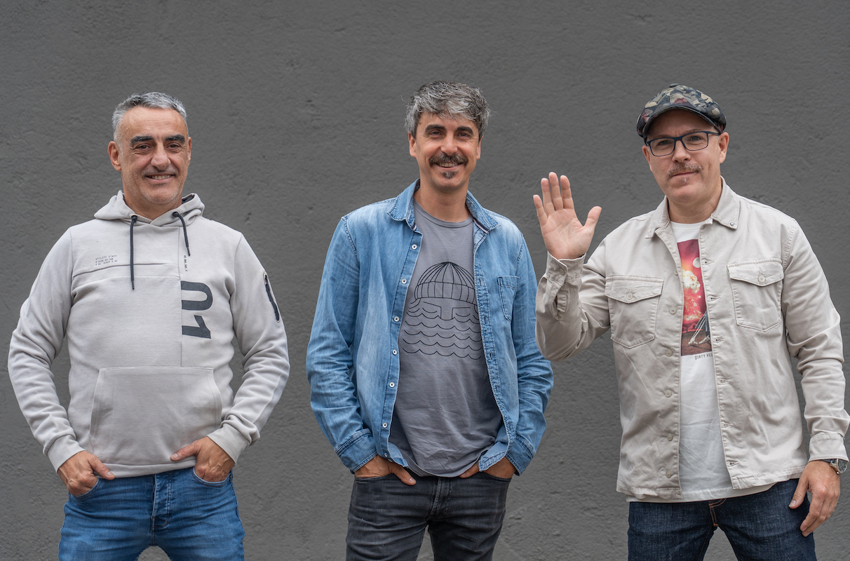 Alex Sardui, Gaizka Salazar eta Haimar Arejita.