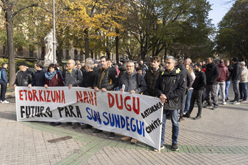 Sunsundeguiko langileen mobilizazio bat.