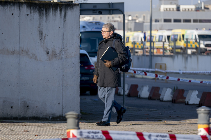 El abogado de Jennifer Hermoso, Ángel Chavarría, en el momento de acceder a la Audiencia Nacional.