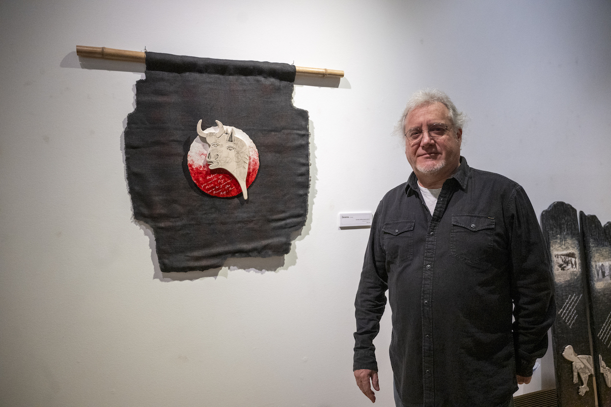 Xanti Arrieta, bere erakusketan.