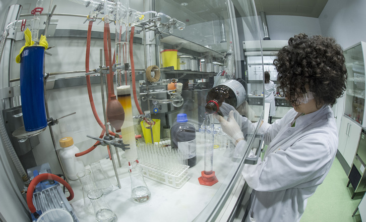 Ikerbasqueko zentro bateko laborategia.