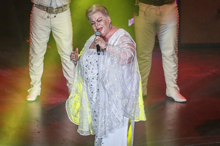 Paquita la del Barrio, en un concierto en 2019.