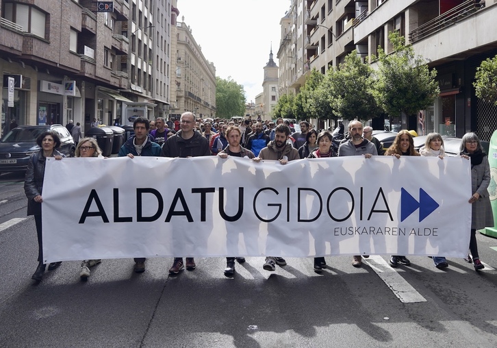 Iazko maiatzean Gasteizen egindako mobilizazioa.