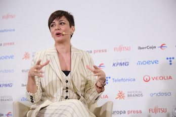 Isabel Rodríguez, en este desayuno de prensa de Europa Press.