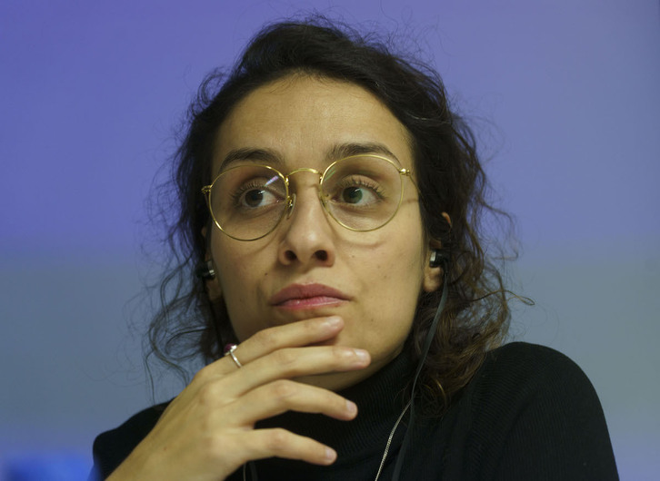 Júlia Ojeda, el pasado 24 de enero en Donostia.