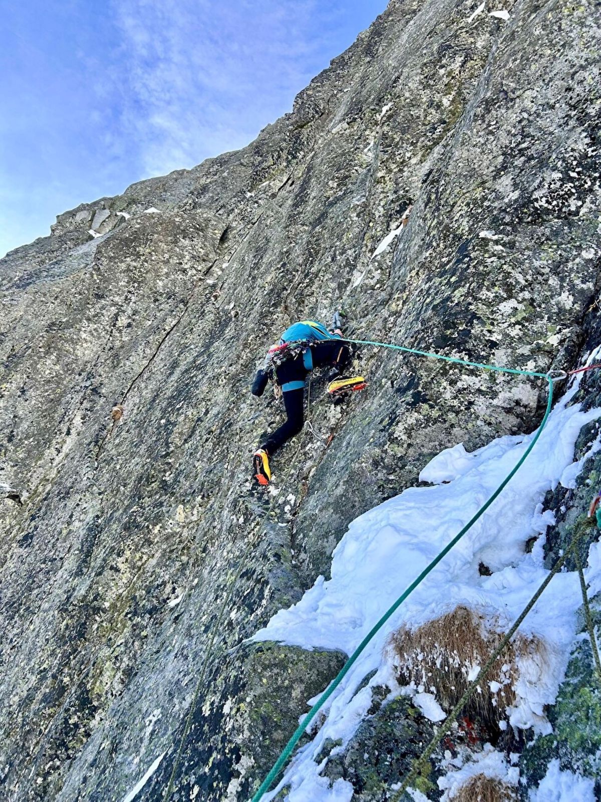 Talde poloniar batek Rysy mendiaren 'Direttissima' era asekan igo du. (Tomek KLIMCZA)