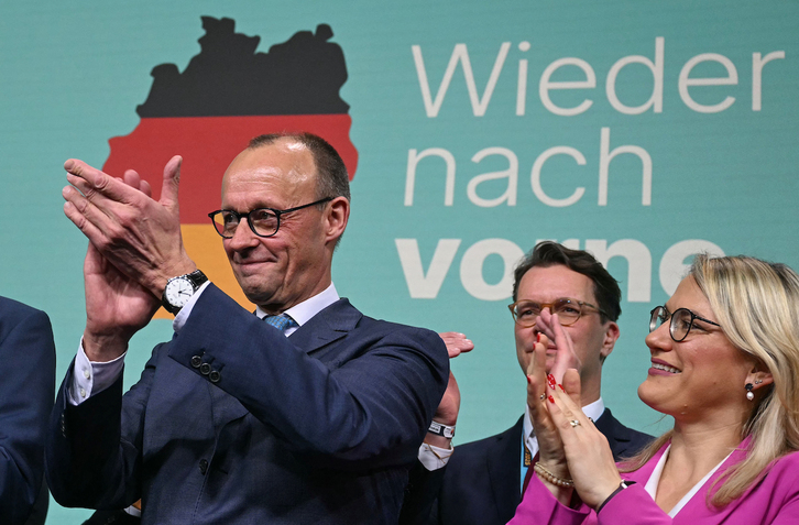 El líder de los conservadores, Friedrich Merz, sería el próximo canciller.