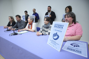 Comparecencia de la mayoría sindical vasca.