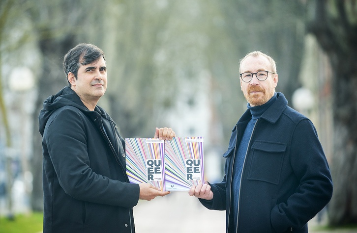 Los editores Francisco Javier Muñoz Fernández y Fernando R. Bartolomé García, con la nueva publicación.