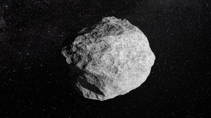 Ilustración de lo que puede ser el asteroide 2024 YR4.