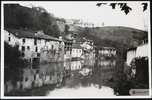 Curtidores en 1934, cuando ya se iniciaba su declive. (ARCHIVO MUNICIPAL DE IRUÑEA)