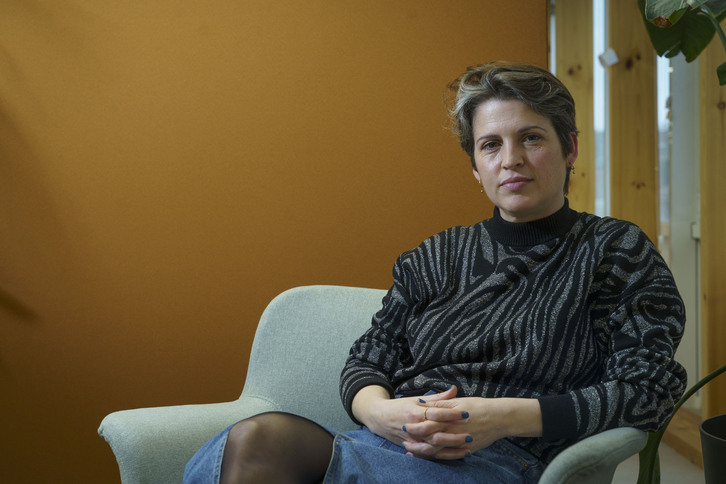 Marta Domènech ha explicado en Andoain el modelo que coordina.