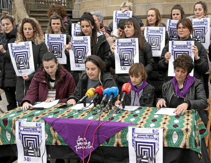 Comparecencia para anunciar las movilizaciones del 8M.