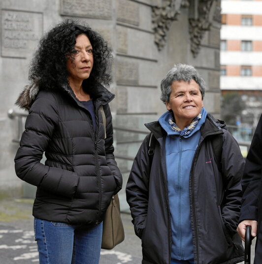 Guerriero y Borda, ayer en Bilbo.