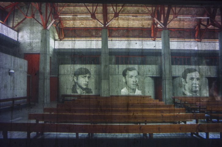 Tres de los obreros a los que la Policía mató el 3 de marzo de 1976 en la iglesia de San Francisco.