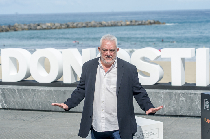 Imanol Uribe 2015eko Donostiako Zinemaldian.