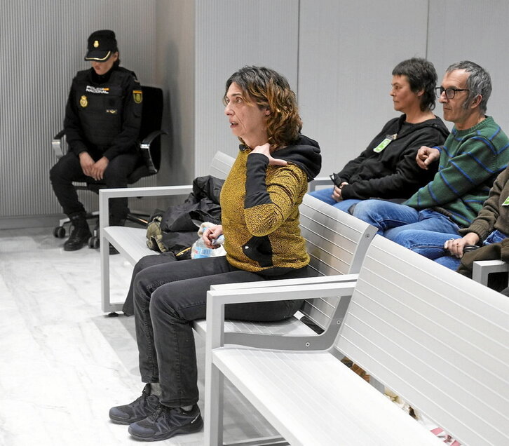 Iratxe Sorzabal, en el juicio que tuvo lugar ayer en la Audiencia Nacional.