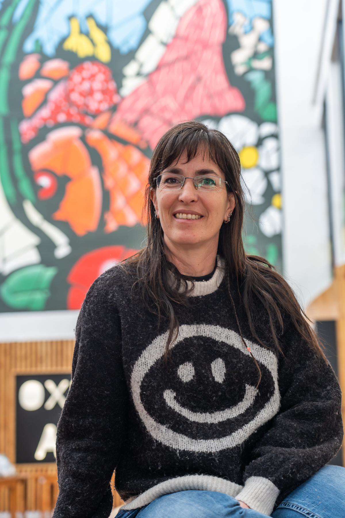 Andrea Bella, Bergarako Euskaraldiko arduraduna. Andrea Bella, Bergarako Euskaraldiko arduraduna.