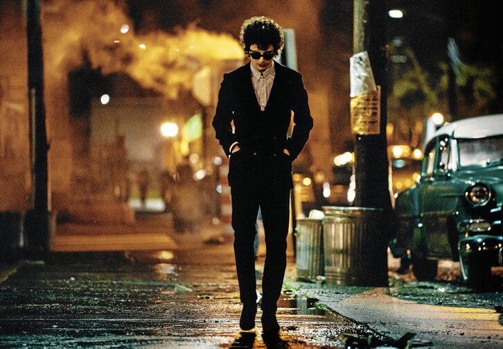 Timothée Chalamet, en la piel de Bob Dylan, papel por el que ya ha recibido varios premios cinematográficos.