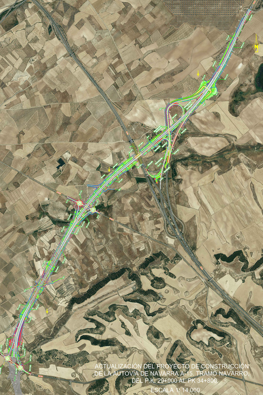 Proyecto de construcción de la A-15 entre Cintruénigo y la conexión con la AP-15.