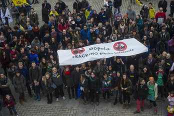 Sopela. Frackingaren aurkako kalejira Sopela 