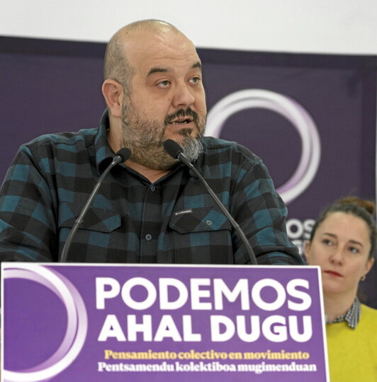 Richar Vaquero, elegido en enero coordinador general de Podemos Euskadi.