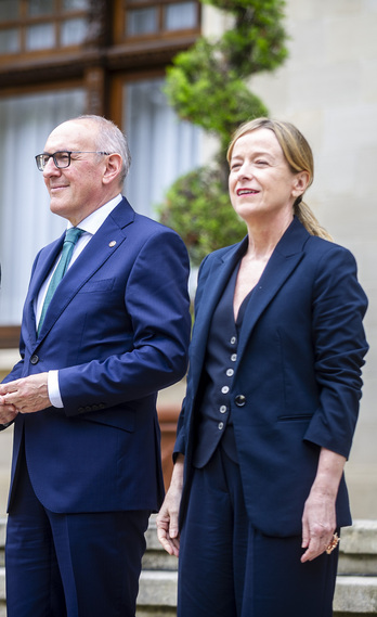 Ramiro González y Eider Mendoza, dos diputados generales del PNV enfrentados en este tema.