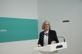 La secretaria de programas de EH Bildu, Nerea Kortajarena, presentó las enmiendas fiscales la pasada semana.