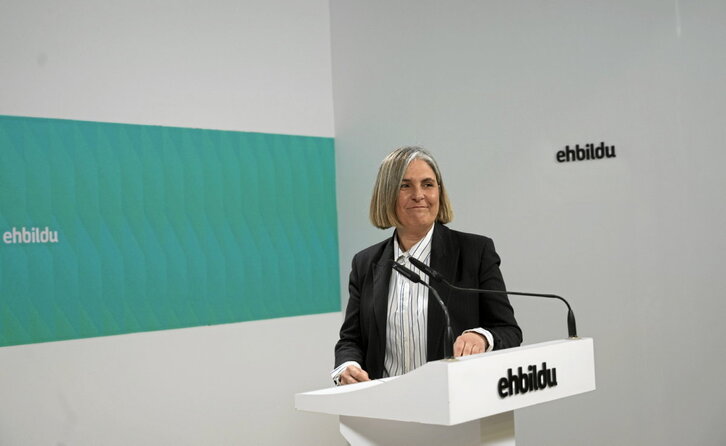 La secretaria de programas de EH Bildu, Nerea Kortajarena, presentó las enmiendas fiscales la pasada semana.